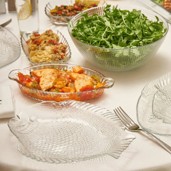 Pasabahce Marine Glass Dinner Set - 7 Pieces for 6 People-Turkey Made - Image 6