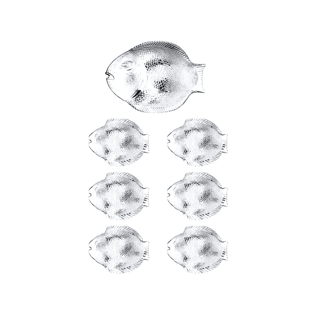 Marine Glass Dinner Set Marine Glass Dinner Set