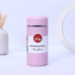 مج حراري صغير فاخر سعة 300 مل من الفولاذ المقاوم للصدأ -بينك - الصورة 8