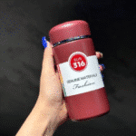 Premium Small Thermal Mug 300ml Stainless Steel- Navy Blue - Image 6