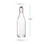 زجاجة ماء مربعة الشكل مع سدادة سعة 1 لتر - الصورة 3