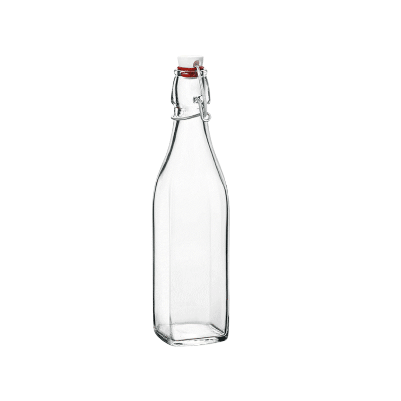 Square Shape Water Glass Bottle
