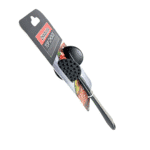 ⁦مطرقة لحم فاخرة من الفولاذ المقاوم للصدأ بمقبض طويل باللون الرمادي⁩ - الصورة ⁦2⁩