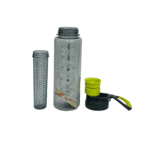Graduated Detox Water Bottle with Infuser Chamber 1000ml-Grey - Image 3
