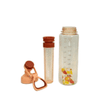 Graduated Detox Water Bottle with Infuser Chamber 1000ml-Pink Color - Image 4