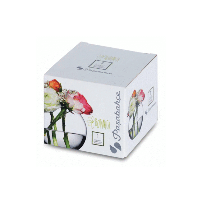 Pasabahce Glass Vase Small Ball Shape Botanica- Turkey Made - Image 6