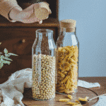 Glass Milk and Water Bottle with Cork Airtight Cover 1L - Image 7