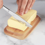 Porcelain Butter and Cheese Dish with Bamboo Lid-White(500ml) - Image 7