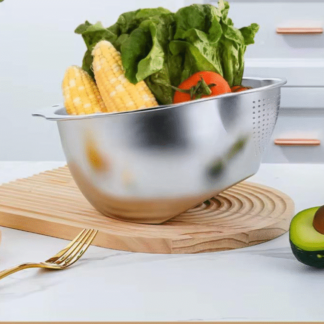 ⁦مصفاة الأرز من الفولاذ المقاوم للصدأ⁩ - الصورة ⁦4⁩