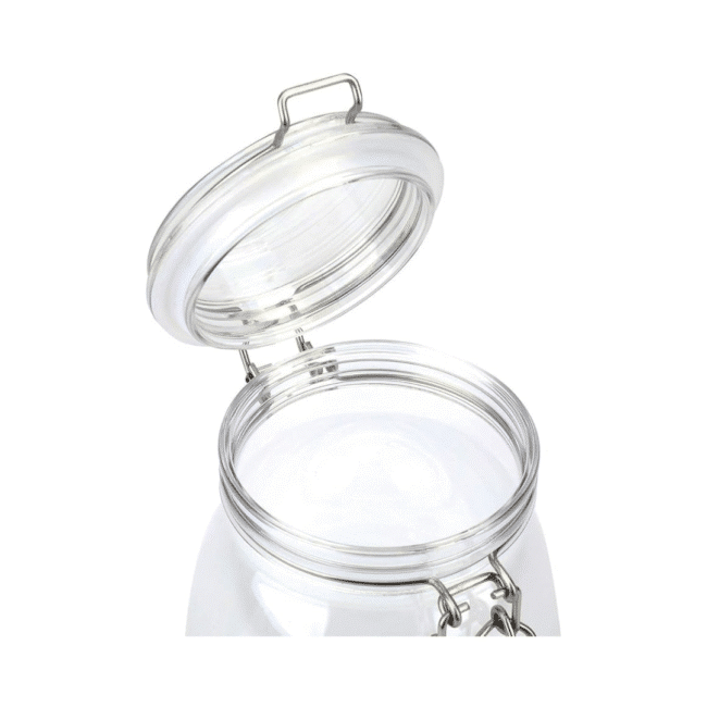 Round Clip Top Glass Jar 1.5 Liter - Image 4