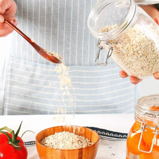 Round Clip Top Glass Jar 1.5 Liter - Image 3