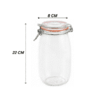 Round Clip Top Glass Jar 1.5 Liter - Image 8