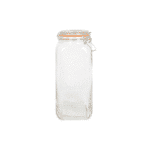 Square Clip Top Glass Jar