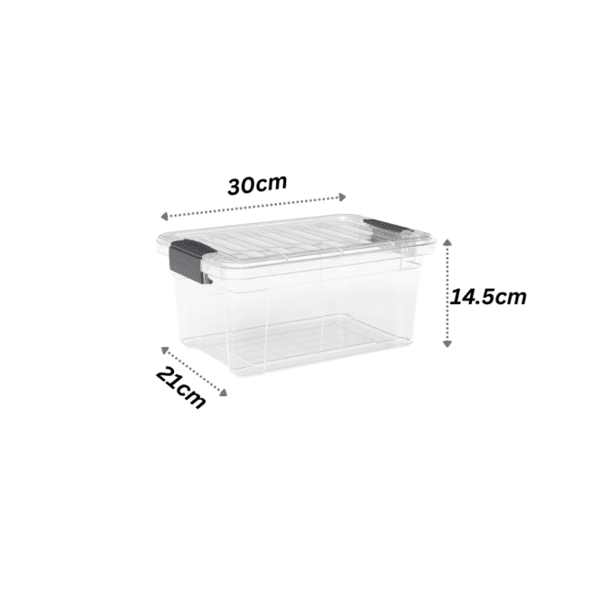 ⁦صندوق تخزين متعدد الاستخدامات من دنيا، سعة 6.25 لتر - (30×21×14.5 سم) - صنع في تركيا⁩ - الصورة ⁦2⁩