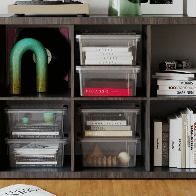 ⁦صندوق تخزين متعدد الاستخدامات من دنيا، سعة 6.25 لتر - (30×21×14.5 سم) - صنع في تركيا⁩ - الصورة ⁦3⁩