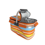 Beach Cool Thermal insulated picnic basket - Orange and Yellow Color - Image 3