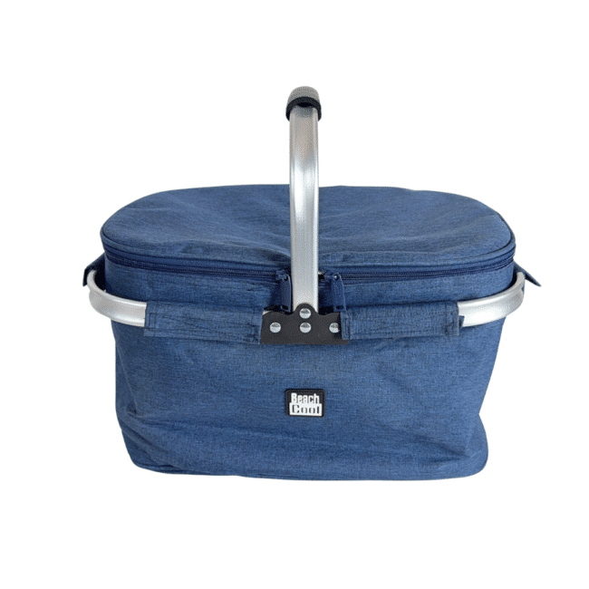 ⁦سلة نزهة معزولة حرارياً من بيتش كول – لون نافي⁩ - الصورة ⁦4⁩