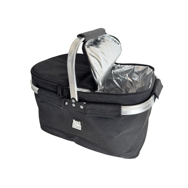 Beach Cool Thermal insulated picnic basket -Black Color - Image 5