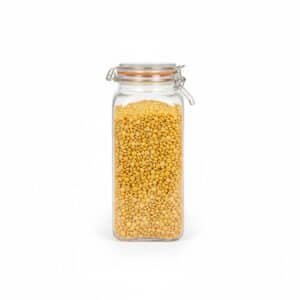 Square Clip Top Glass Jar