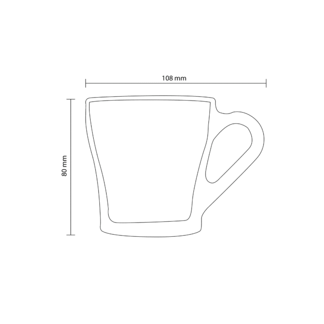 ⁦طقم كوب شاي اريا من باشابتشي، 205 مل، 6 قطع⁩ - الصورة ⁦3⁩