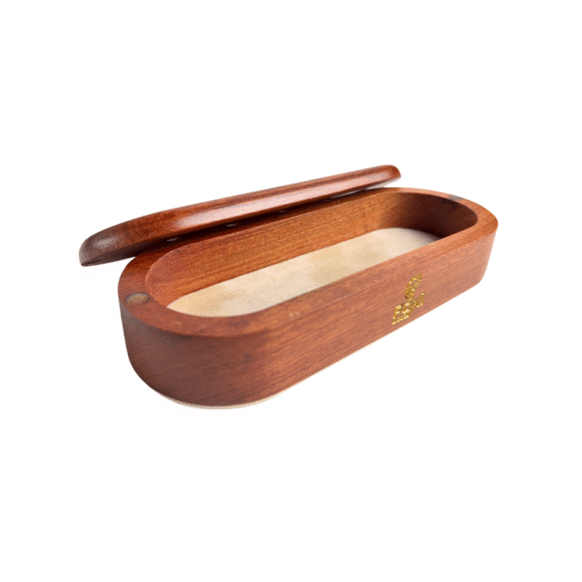 ⁦صندوق أقلام خشبي فاخر من فوكسيوود مع غطاء وحامل مغناطيسي⁩ - الصورة ⁦4⁩