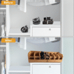 ⁦منظم حزام خشبي من فوكسي وود مع 7 حجرات قابلة للإزالة للأدراج وغرفة الملابس والخزانة⁩ - الصورة ⁦11⁩