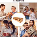 ⁦منظم حزام خشبي من فوكسي وود مع 7 حجرات قابلة للإزالة للأدراج وغرفة الملابس والخزانة⁩ - الصورة ⁦12⁩