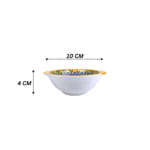 Porcelain Mini Sauce Bowls 2Pcs Set- Yellow - Image 2