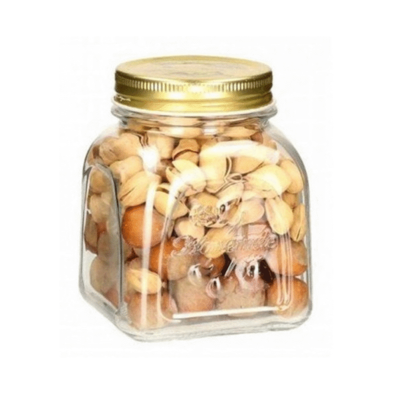 Square Homemade Glass Jar