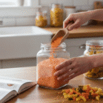 ⁦برطمان زجاجي مربع 1.5 لتر من داني هوم مع غطاء محكم⁩ - الصورة ⁦3⁩