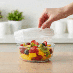 علبة حفظ طعام زجاجية بوروسيليكات 635 مل مع غطاء محكم من داني هوم – آمنة للفرن والمايكروويف (بعد نزع الغطاء) - الصورة 2