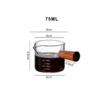 ⁦كنكة قهوة إسبريسو من زجاج البورسليكات 75 مل⁩ - الصورة ⁦2⁩