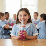 Glass Detox Water and Juice Bottle with Straw and Twisted Cover – 650 ml-Pink - Image 3