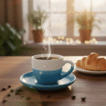 Danny Home Porcelain Coffee Cup 80ml & Saucer Set of 12 Pcs Elegant Blue & White - Image 3