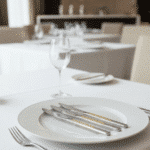 Stainless Steel Dinner Knife Set – 6-Piece 22cm Gold & Silver Design for Elegant Dining - Image 4