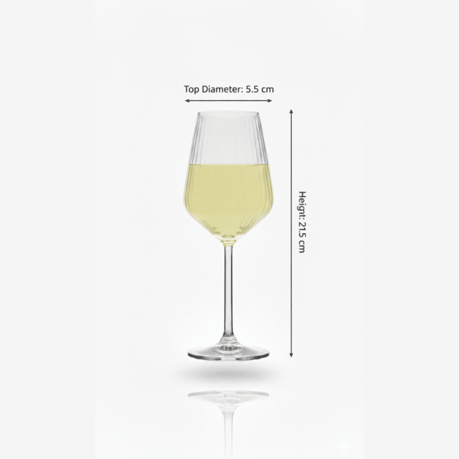 Pasabahce Allegra Focus Optic Juice Cup 350 ml – Bulgarian Made Elegant Stem Glass, Premium Clear Glass for Juice, Water & Cold Beverages - Image 3