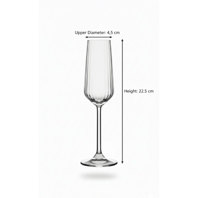Pasabahce Allegra Focus Optic Juice Cup 195 ml – Bulgarian Made Elegant Stem Glass, Premium Clear Glass for Juice, Water & Cold Beverages - Image 4