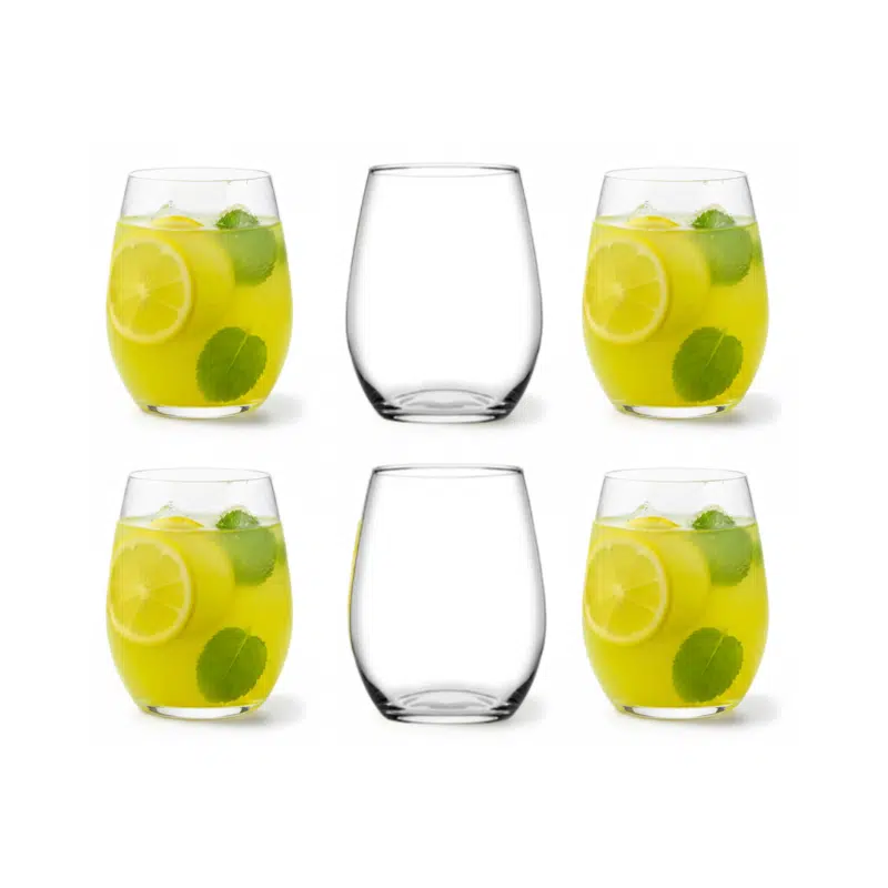 Amber Tumbler Glass Set 350