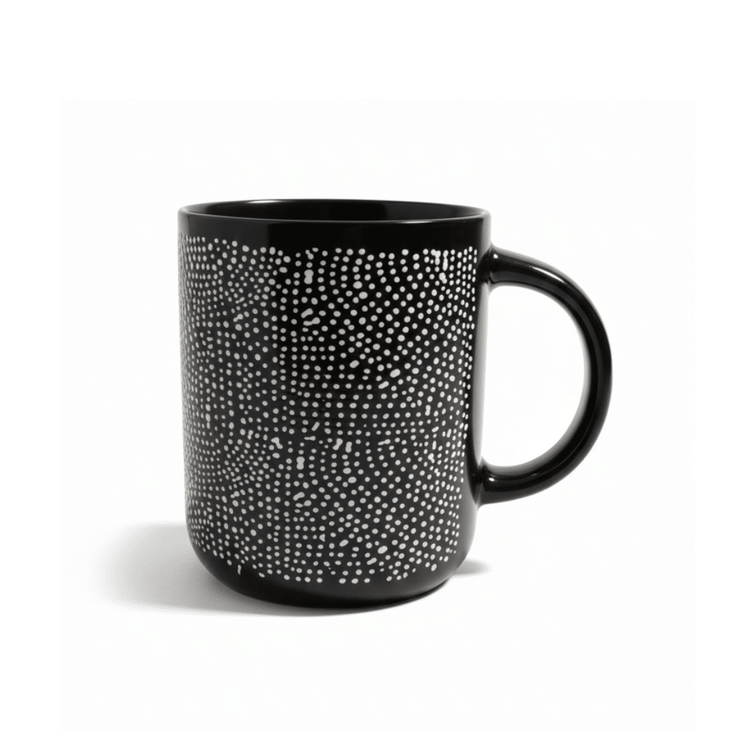 Black Porcelain Mug 400ml (2) Black Porcelain Mug 400ml