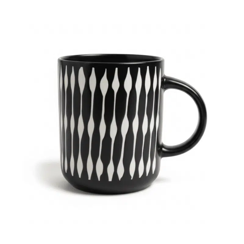Black Porcelain Mug 400ml