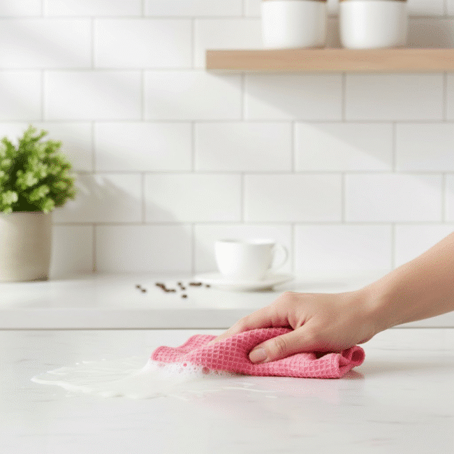 ⁦قطع إسفنج السليلوز للتنظيف – فائقة الامتصاص، قابلة لإعادة الاستخدام وصديقة للبيئة (مجموعة 3 ألوان)⁩ - الصورة ⁦2⁩