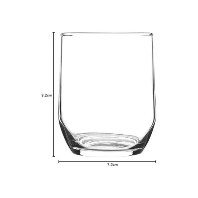 ⁦كوب زجاجي شفاف من لاف سود، سعة 315 مل - كوب عصري للاستخدام اليومي - طقم من 6 قطع - صنع في تركيا⁩ - الصورة ⁦3⁩