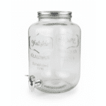 Danny Home Glass Juice Dispenser 8 Litre with Stainless Steel Tap & Metal Lid – Large Beverage Dispenser for Water, Juice, Lemonade & Parties - Image 3