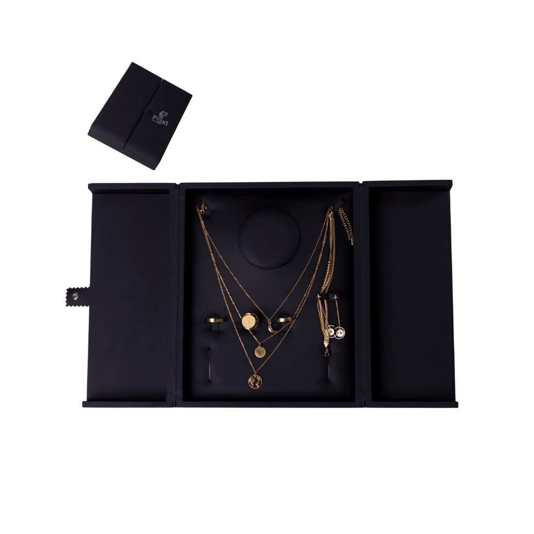 Leather Jewelry Box (3) علبة شبكة و مجوهرات