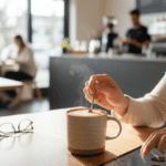 كوب داني هوم من البورسلين الرمادي غير اللامع، سعة 490 مل - كوب كبير للقهوة والشاي، تصميم بسيط، كوب بورسلين متين، آمن للاستخدام في الميكروويف وغسالة الصحون - الصورة 2