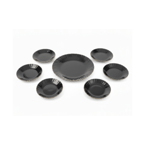 طقم أطباق حلوى من زجاج أوبال