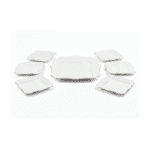 Opal Glass Square Dessert Plate