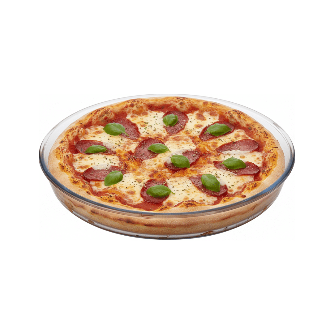 Oven Glass Pizza Tray (3) صينية بيتزا زجاجية للفرن