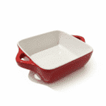 Square Porcelain Oven Dish 15×15 cm – Heat-Resistant Baking Dish with Side Handles for Gratin, Pasta, Desserts & Oven Cooking - Image 2