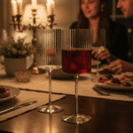 طقم أكواب عصير داني هوم ستوري تايمز - عبوة من قطعتين، أكواب شفافة مضلعة سعة 500 مل مع ساق طويلة | أواني زجاجية أنيقة للعصائر والمشروبات الباردة - الصورة 2